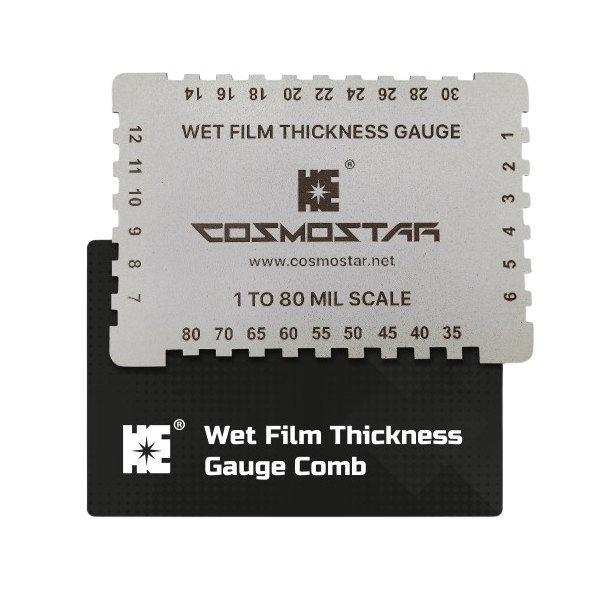 Cosmostar Wet Film Thickness Gauge Comb - 1-80 Mil Scale WFTG01