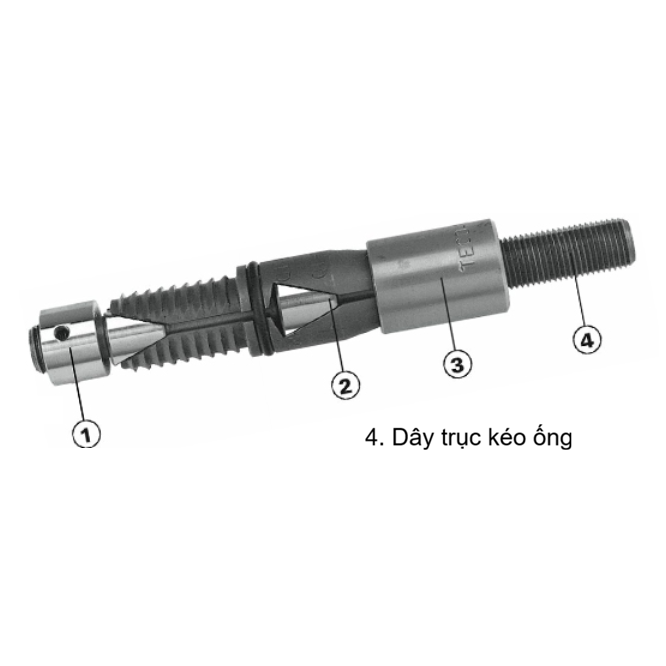 Dây trục kéo ống hệ thống rút ống dạng kẹp